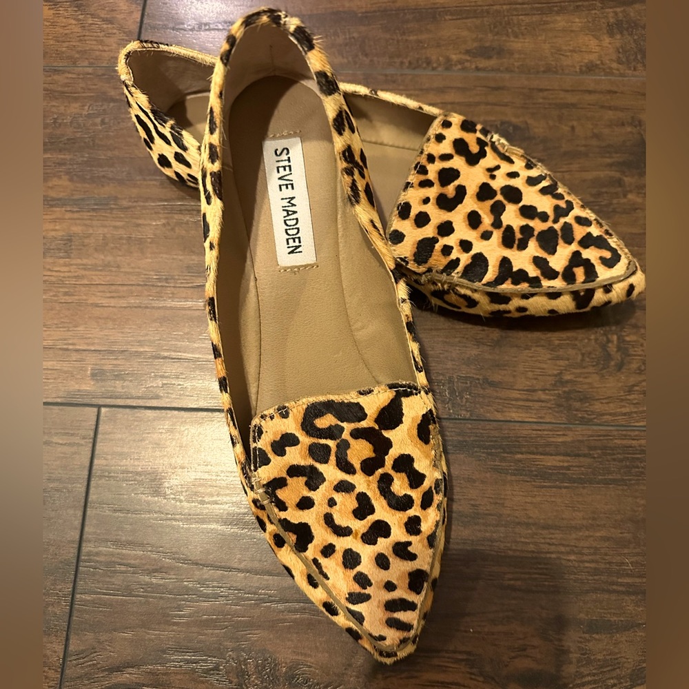 Steve Madden cheetah print flats.